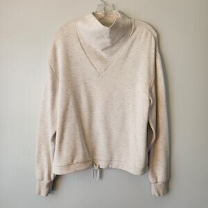 Varley Sweatshirt Women's XS Tan Heather Oversized Minimalist Loungewear Sporty